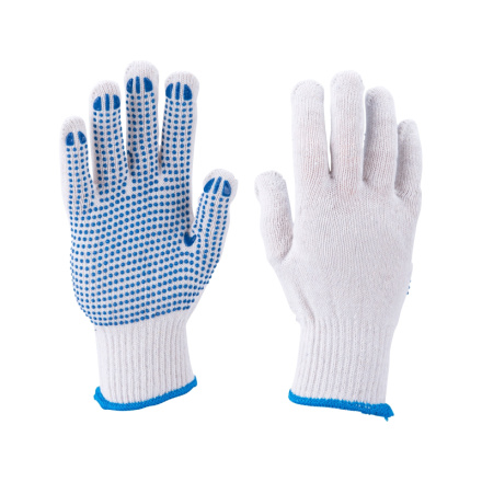 rukavice bavlněné s PVC terčíky na dlani, velikost 10" 99708