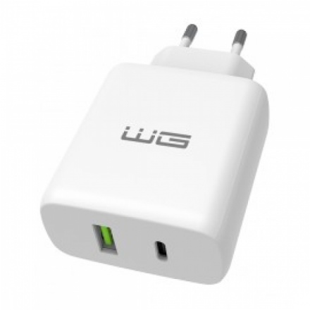 Síťová nabíječka Winner 2xUSB/25W USB-C PD3.0/PPS/QC4+ 18W (Bílá) - bez kabelu 0591194105128