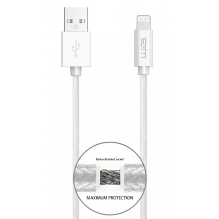 Datový kabel Lightning MFi-USB-A , 2m, (Bílý) 0591194113529