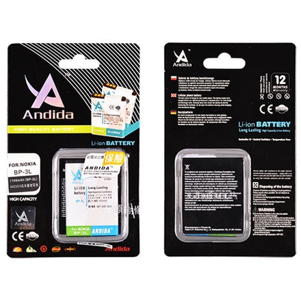 BATERIE ANDIDA NOKIA 5800 1650 mah Li-ion - neoriginální 30854