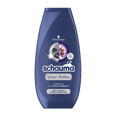 Schauma šampon pro šedivé, bílé nebo blond vlasy Silver Reflex, 250 ml