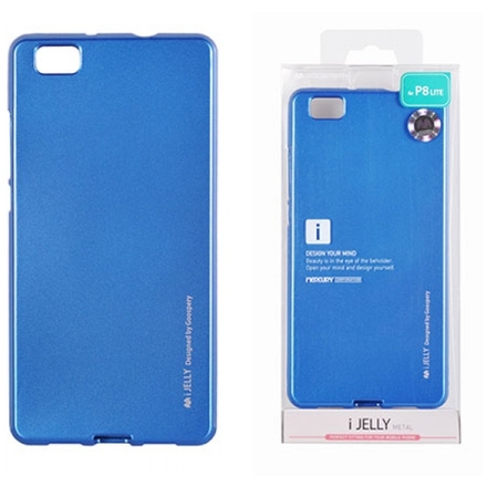 Pouzdro MERCURY i-JELLY METAL CASE IPHONE 5S/5SE modrá