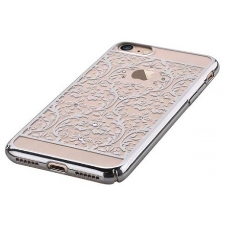 Pouzdro Crystal (Swarovski) Baroque iPhone 7 silver