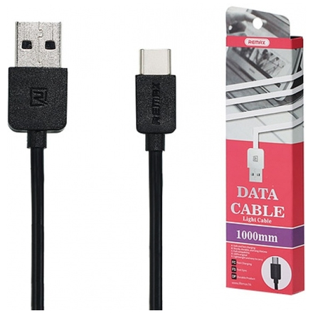REMAX Kabel USB Light RC-006a 1 metr Micro USB Typ C černá 45424