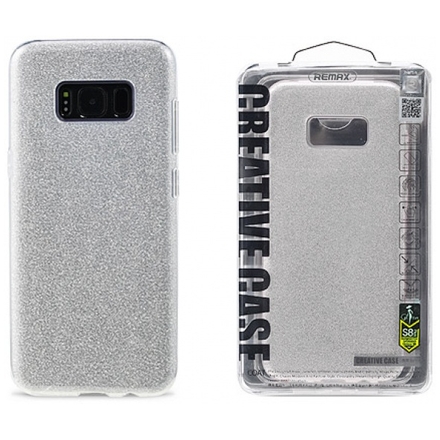Pouzdro REMAX Etui Glitter Samsung G950 Galaxy S8 stříbrná 46703
