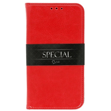 Pouzdro horizontální BOOK Xiaomi Redmi Note 9T 5G červená (pravá italská kůže) 49627785788