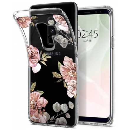 Pouzdro SPIGEN - Liquid Crystal Samsung G965 Galaxy S9 Plus - Květiny