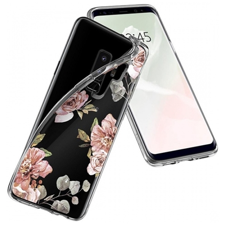 Pouzdro SPIGEN - Liquid Crystal Samsung G965 Galaxy S9 Plus - Květiny