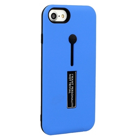 Pouzdro Ring Finger Stand Cover Iphone X modrá 50617