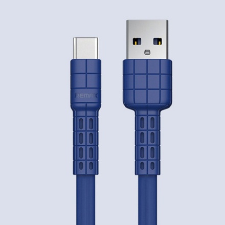 REMAX USB datový Kabel - Armor RC-116a - Typ C, 1 m, Modrá