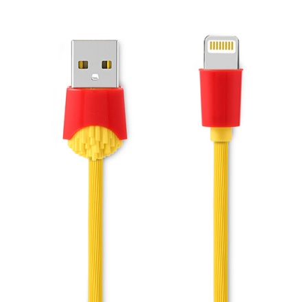 REMAX USB datový Kabel - Chips RC-114i - Iphone 5/SE/6/6S/7/8/X Lightning, 1 m, Žlutá