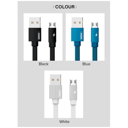 REMAX Kabel USB - Kerolla RC-094m - MicroUSB 1 metr modrá