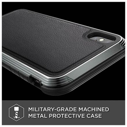 Pouzdro X-DORIA Defense Lux 4C0552B Iphone XS MAX (6,5") - kožený černá