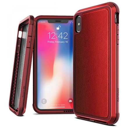 Pouzdro X-DORIA Defense Lux 4C0503B Iphone XS MAX (6,5") - kožená červená