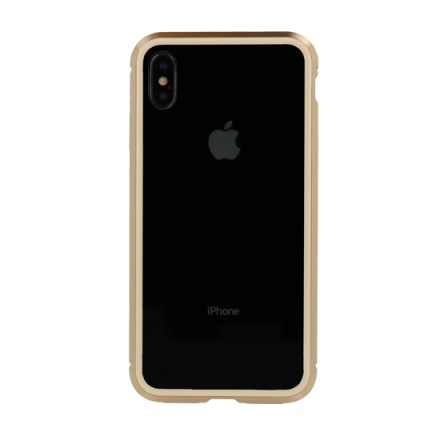 Luphie - Full Protection BICOLOR Magnetic Case - Iphone XS MAX (6,5") zlatá 53773