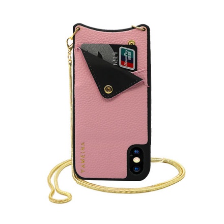 KABELKA - Jednoduché Kožené Pouzdro - IPHONE XR Růžový