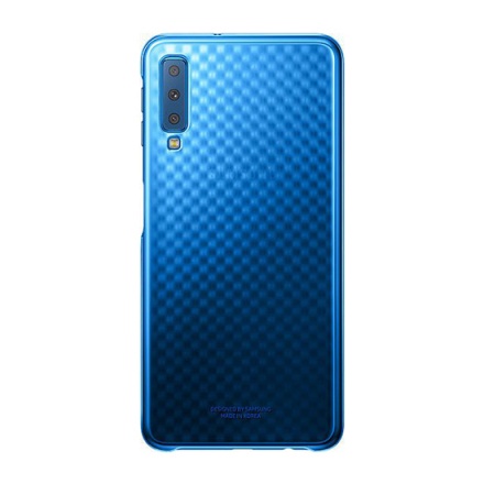 Originální pouzdro - Samsung A7 2018 Galaxy A750 - Gradace Cover (ef-aa750cle) MODRÁ