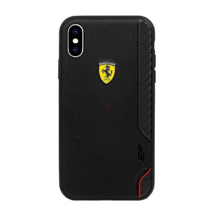 Pouzdro originál FERRARI - Hard Case On Track Grid FESITHCI65BK - Iphone XS MAX černá