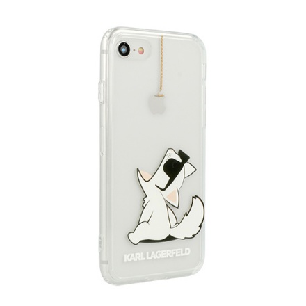 Pouzdro originál KARL LAGERFELD - Choupette Fun Hard Case KLHCI65CFHE - Iphone XS Max transparentní