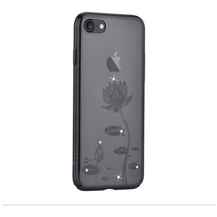 Pouzdro Crystal (Swarovski) Lotus iPhone 7 gun black