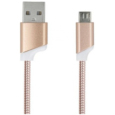 Datový kabel Forever micro usb 2A Metal Zlatý  69707