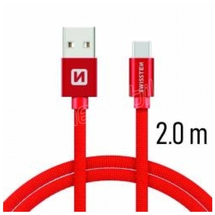 Datový kabel Micro USB 3A   2m (červená)