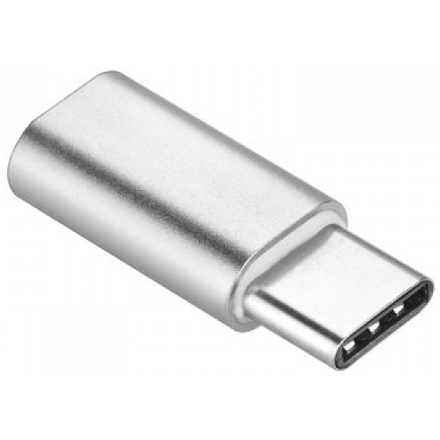 Adapter Micro USB - USB Typ-C [PA-30] stříbrná 737419965