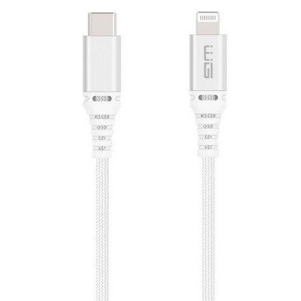 Winner USB-C/Lightning datový kabel 1m, bílá 8591194093807