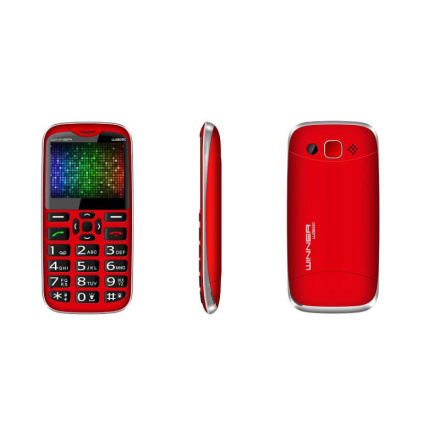 Tlačítkový telefon WG 20C 4G red