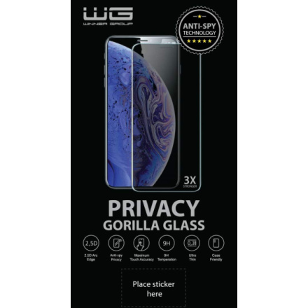 WINNER 4D TVRZENÉ SKLO GORILLA GLASS PRIVACY (ANTI-SPY) pro  APPLE iPHONE 13/13 Pro/14, 12306