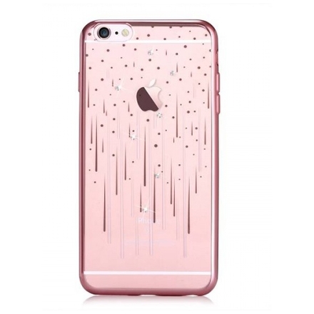 Pouzdro Crystal (Swarovski) Meteor iPhone 6/6S rose gold