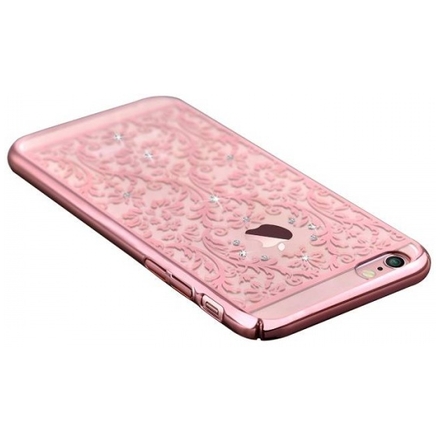 Pouzdro Crystal (Swarovski) Baroque iPhone 6/6S rose gold