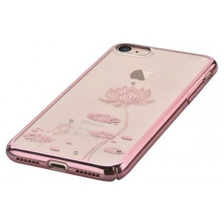 Pouzdro Crystal (Swarovski) Lotus iPhone 7 rose gold