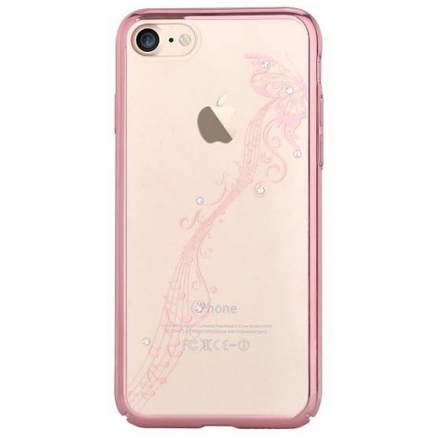Pouzdro Crystal (Swarovski) Papillon iPhone 7 rose gold