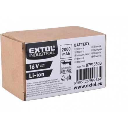 baterie akumulátorová, 16V Li-ion, 2000mAh 8791580B