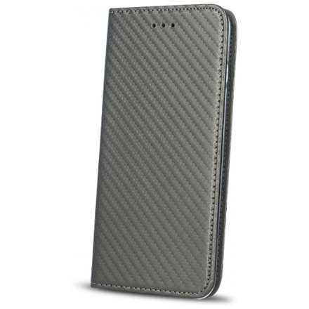 Pouzdro Magnet Carbon Book Huawei P9 Lite (2017) šedá