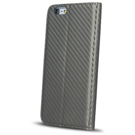 Pouzdro Magnet Carbon Book Huawei P9 Lite (2017) šedá
