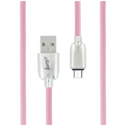 Datový kabel Trendy Beeyo microUSB růžová 26874