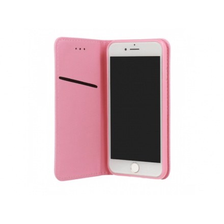 Pouzdro Telone Smart Book MAGNET Huawei Y7 světle růžová