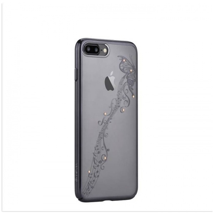 Pouzdro Crystal (Swarovski) Papillon iPhone 7 gun black