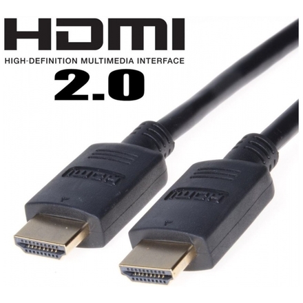 ATEN PremiumCord HDMI 2.0 High Speed+Ethernet, zlacené konektory, 0,5 m, kphdm2-05