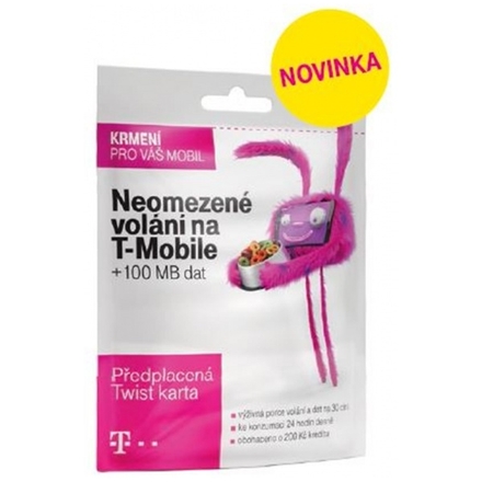 T-Mobile Czech Republic A.s. T-Mobile Twist V síti 200Kč kredit, 700 600
