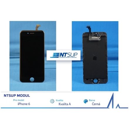 NTSUP LCD modul iPhone 6 černý kvalita A, 38890012