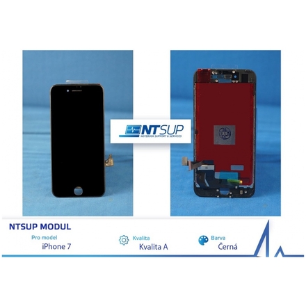 NTSUP LCD modul iPhone 7 černý kvalita A, 38890028