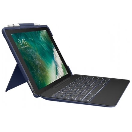 Logitech SLIM COMBO for iPad Pro 12.9 inch (1st and 2nd generation) - CLASSIC BLUE, 920-008429