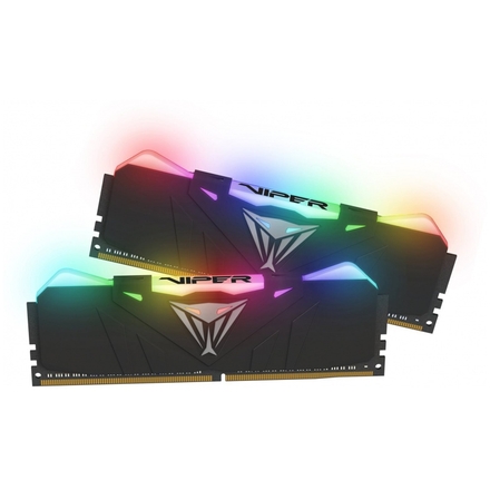 16GB DDR4-3000MHz RGB Patriot Viper CL15, kit 2x8GB black, PVR416G300C5K