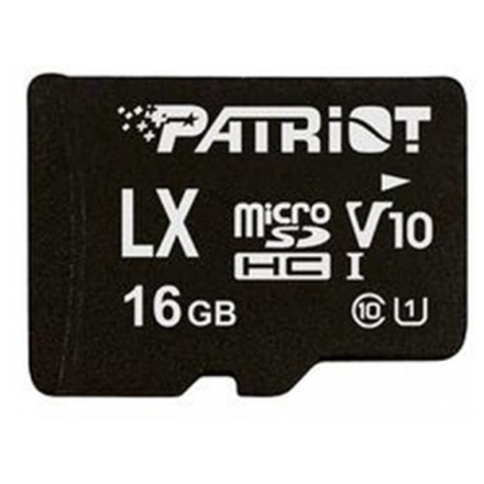 16GB microSDHC Patriot V10, class 10 U1 až 80MB/s + adapter, PSF16GLX1MCH