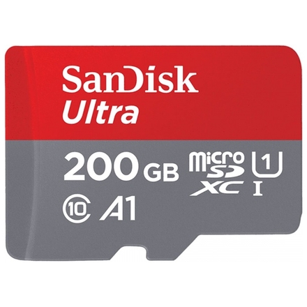 + SanDisk Ultra microSDXC 200GB 100MB/s + adaptér, SDSQUAR-200G-GN6MA