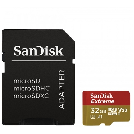 + SanDisk Extreme microSDHC 32GB 100MB/s + ad., 173417