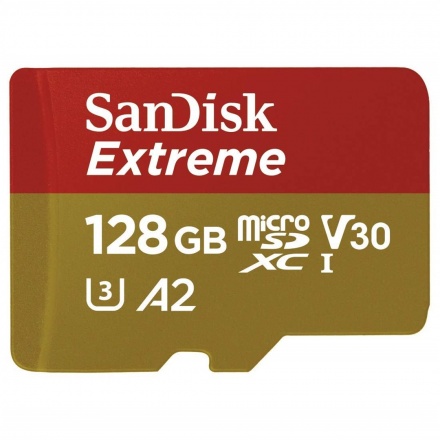 SanDisk Extreme microSDXC 128GB 160MB/s + adaptér, SDSQXA1-128G-GN6MA